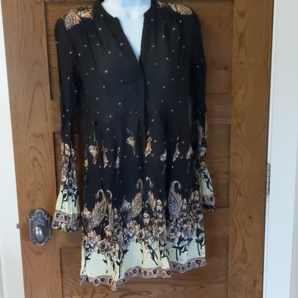 Free People Button Front Tunic